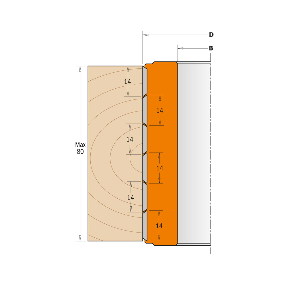 Planing and jointing spiral cutter heads