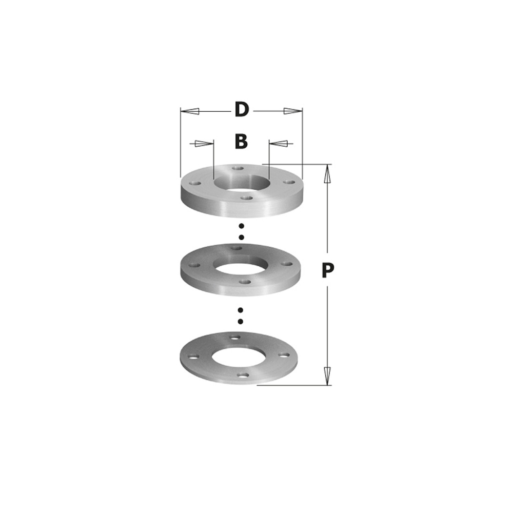 695.998 - Spacer ring kit with pin holes