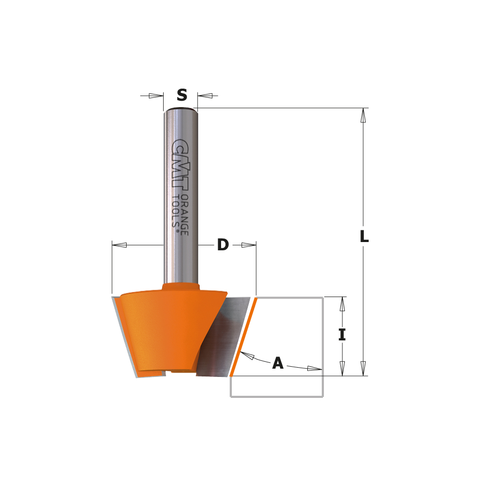 Chamfer router bits