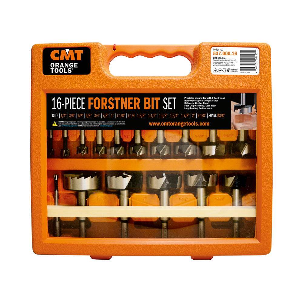 16 piece Forstner bit set