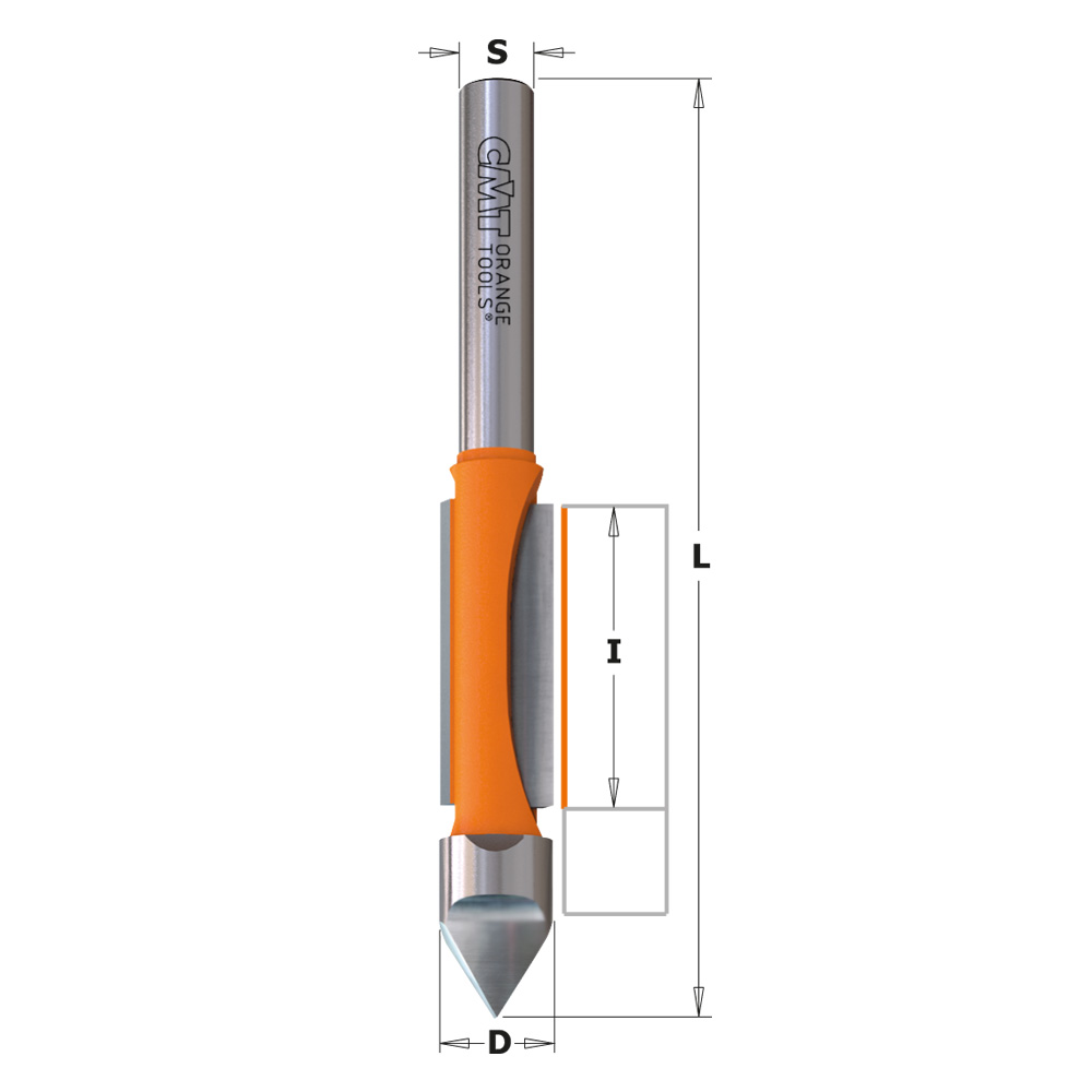 Panel pilot router bits with guide