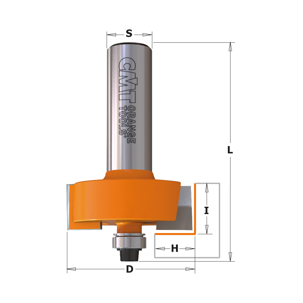 Rabbeting router bits