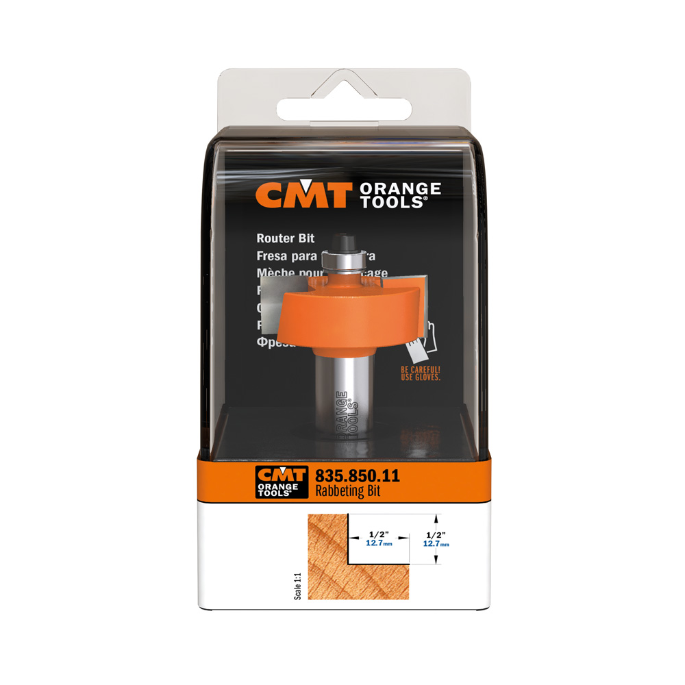 Fraise CMT Orange Tools Mèche pour affleurer carbure D=9.5x25.4 L=68.2 S=8  Z=2 Droite MFLS - CMT90609511