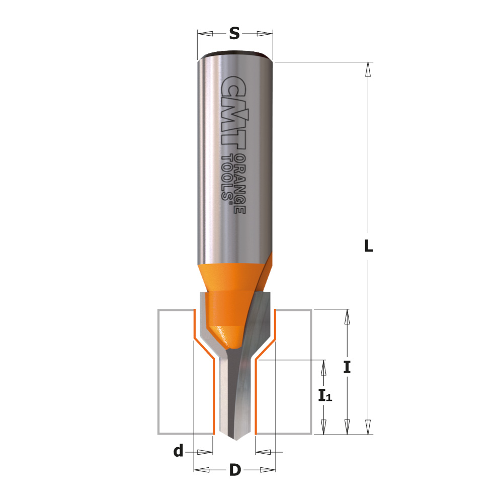 Frese per scanalature per viti con testa svasata