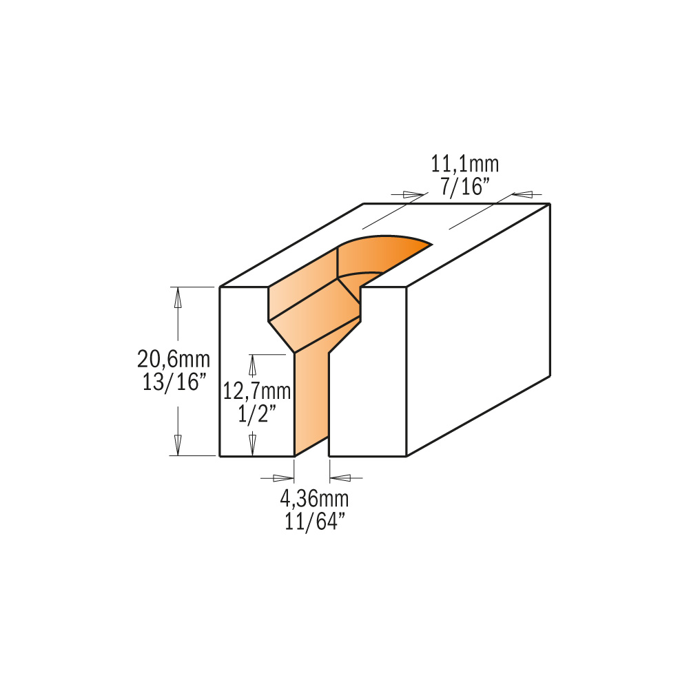 Countersink screw slot router bits