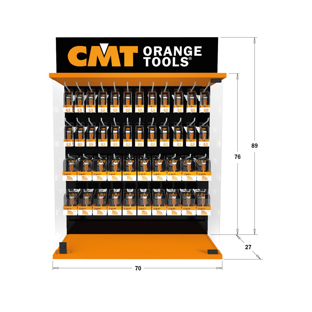 Display cabinets for router bits and Forstner bits