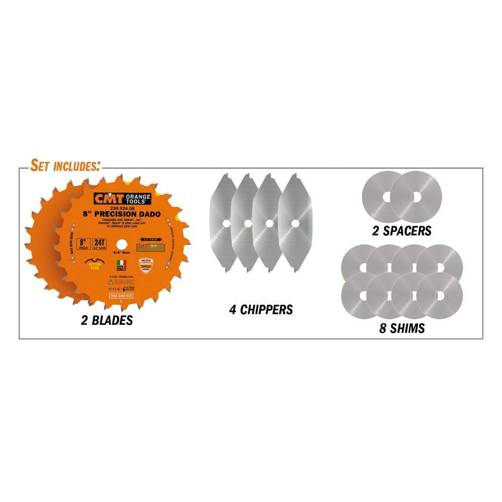 Dados de précision 8&quot;