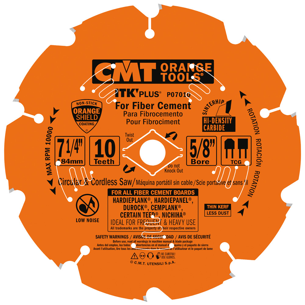 ITK Plus circular saw blades for fiber cement products