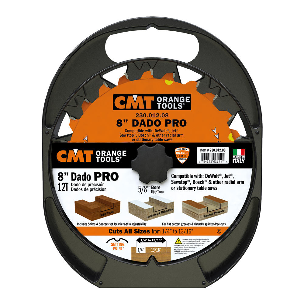 Dado Pro Set 230.012.08 Industrial saw blades CMT Orange Tools