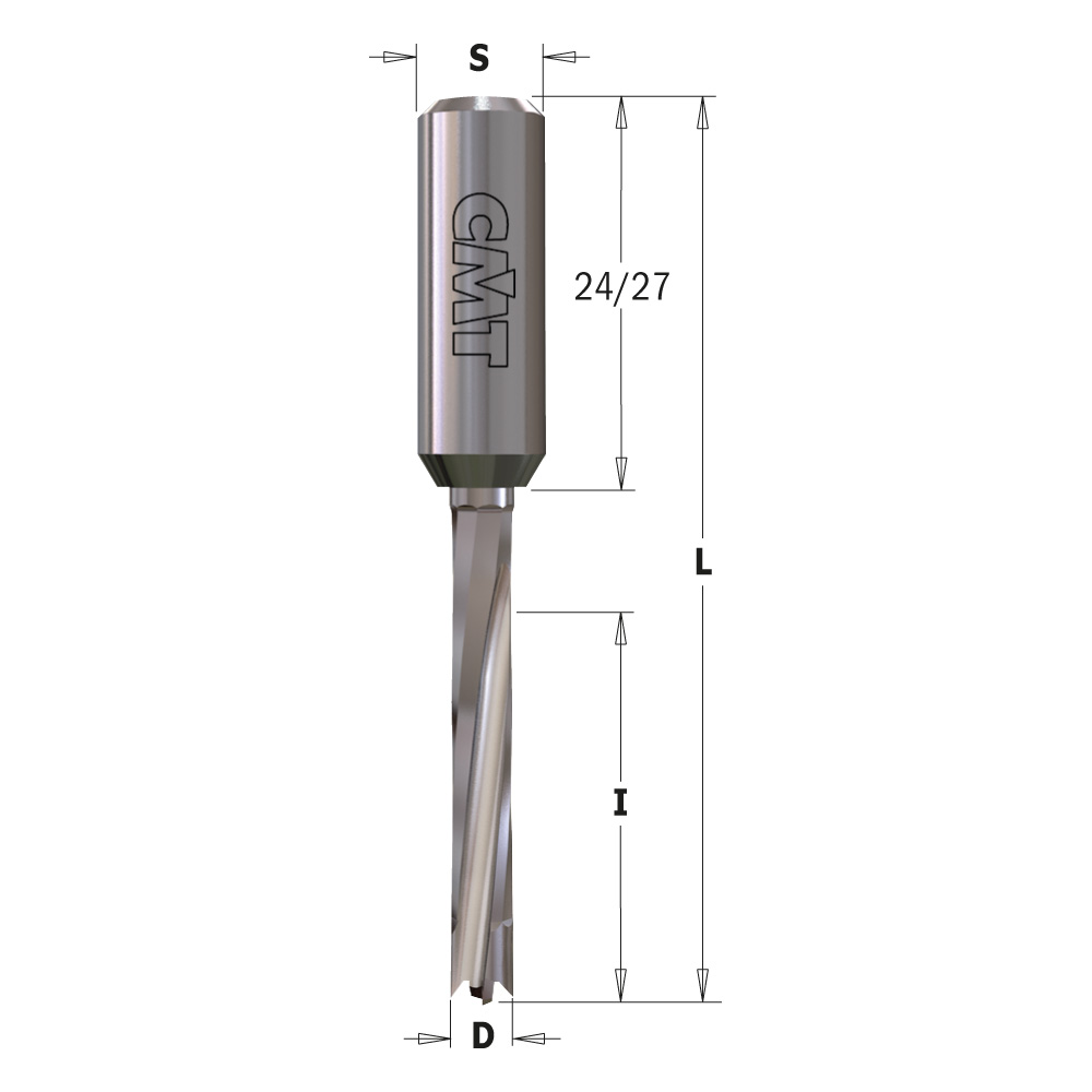 Solid Carbide Dowel Drills - LONG LIFE SHARPENING, S=10mm - L=70mm