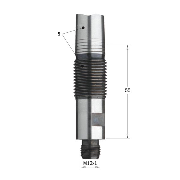 Adaptors with tapered shank for interchangeable bits