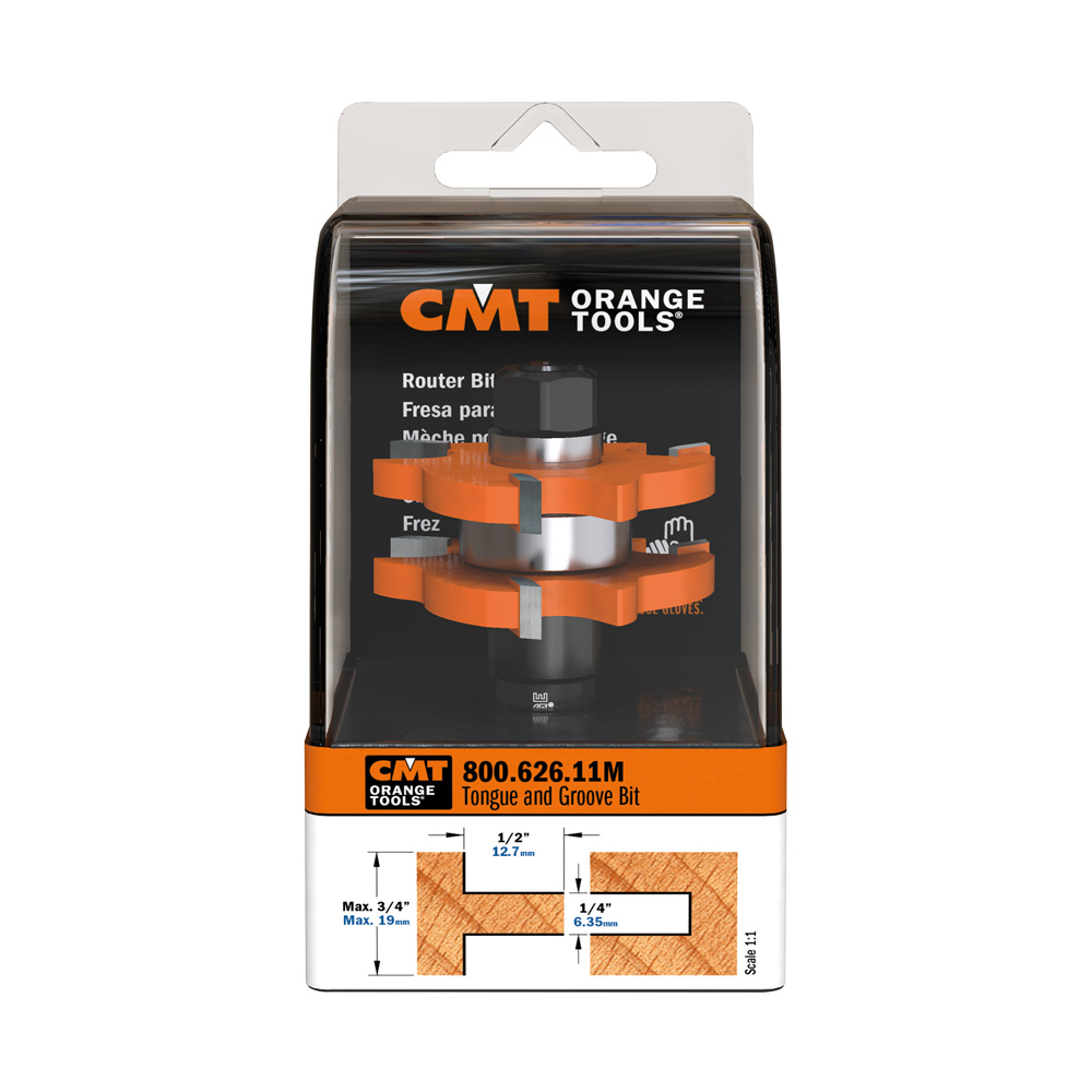 CMT Orange Tools Tongue & Groove 1/2" Router Bit 800.626.11m Carbide Tipped Z2 for sale online