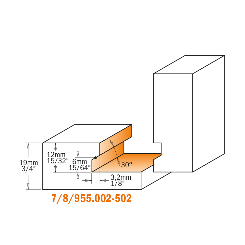 Frese per cassetti 7/8/955.002-502, Frese per elettrofresatrici