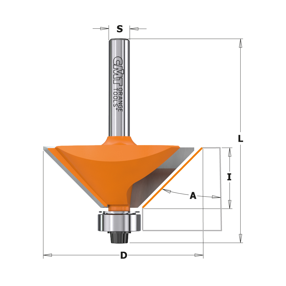 Chamfer router bits