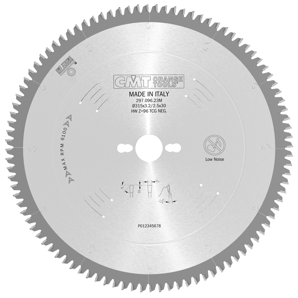 Sierra circular para materiales no ferrosos, PVC y laminados, linea industrial