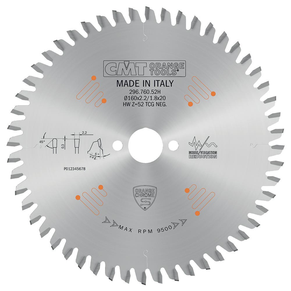 Industrial non-ferrous metal and laminated panel circular saw blades