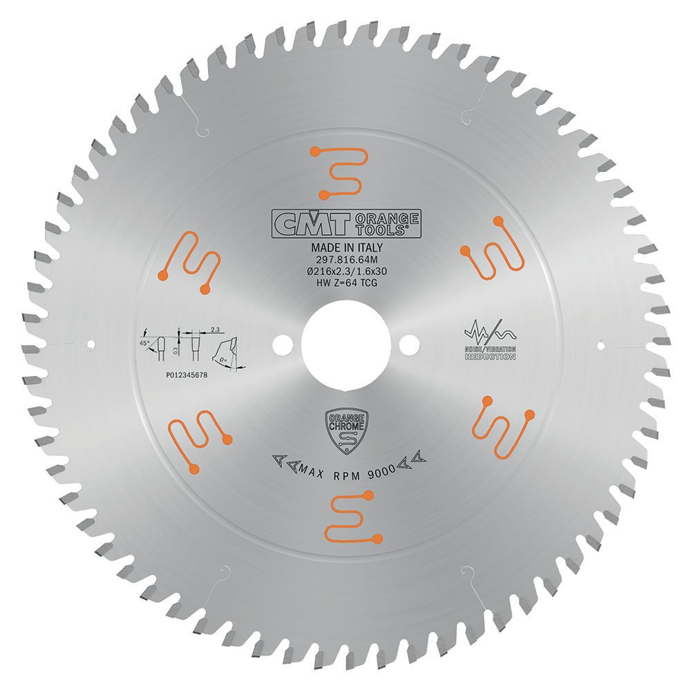 Industrial non-ferrous metal and laminated panel circular saw blades