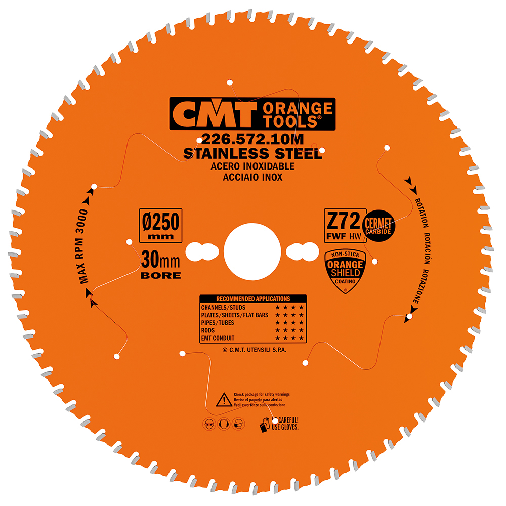 Industrial circular saw blades for Stainless Steel