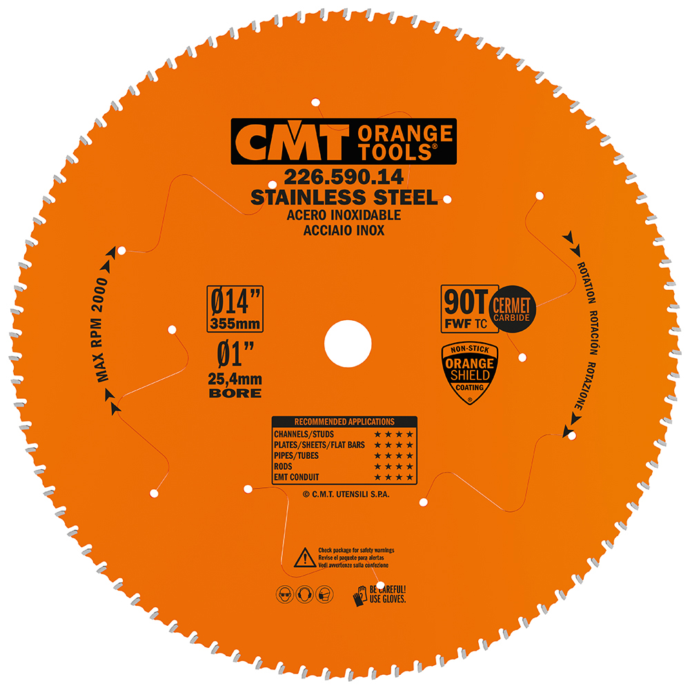 Industrial circular saw blades for Stainless Steel