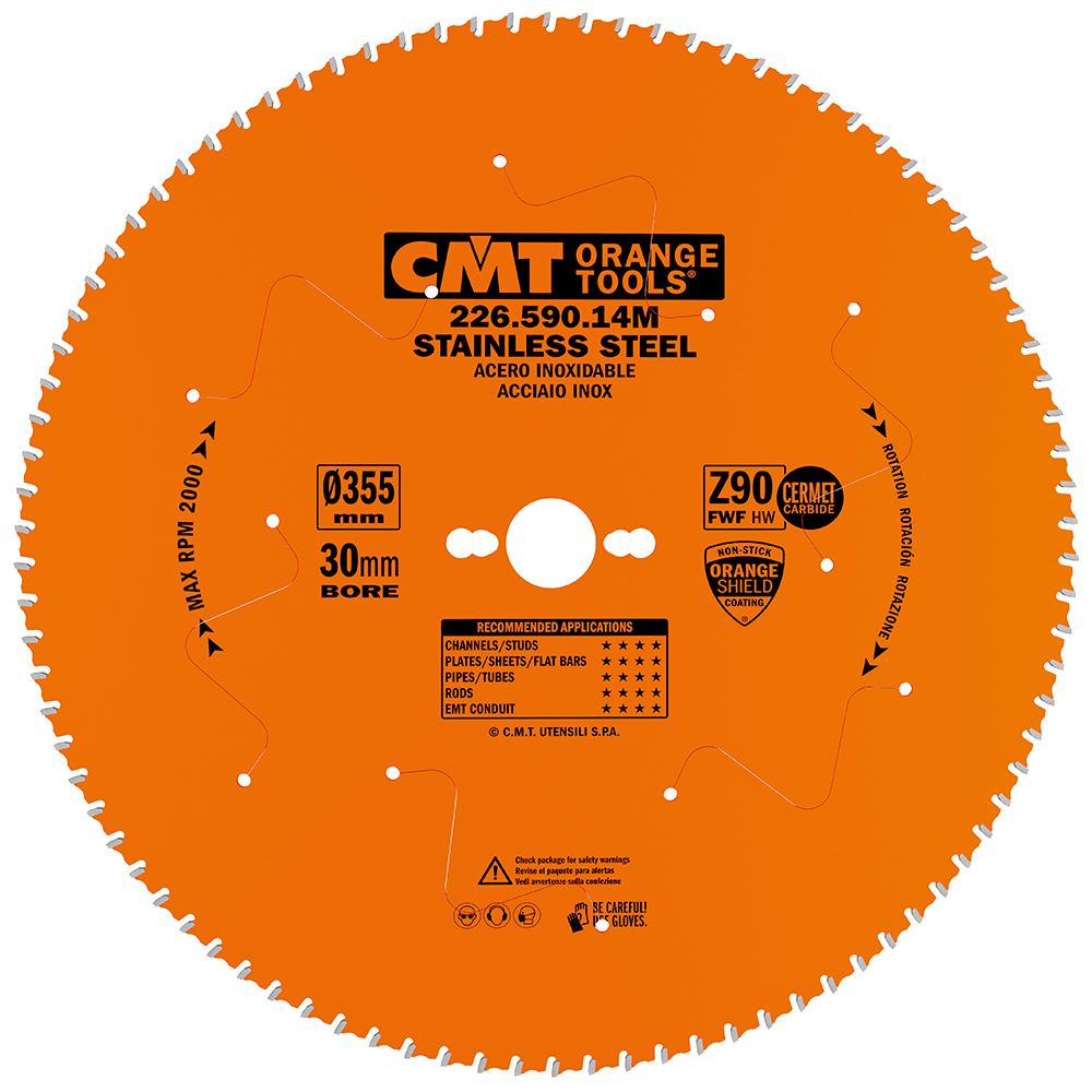Industrial circular saw blades for Stainless Steel