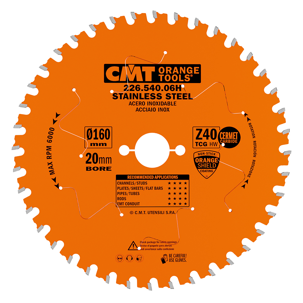 Lames circulaires industrielles pour acier inoxydable