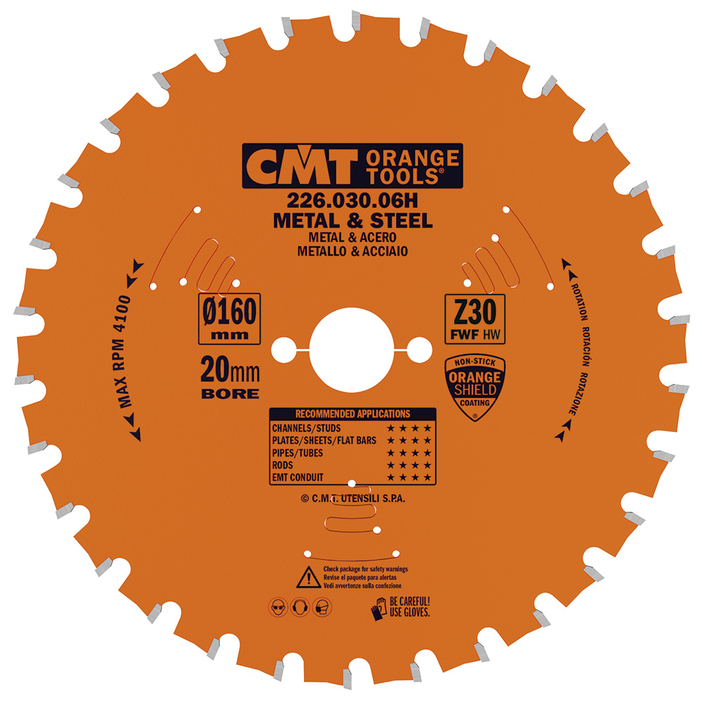 Lames circulaires industrielles pour matériaux ferreux et PVC