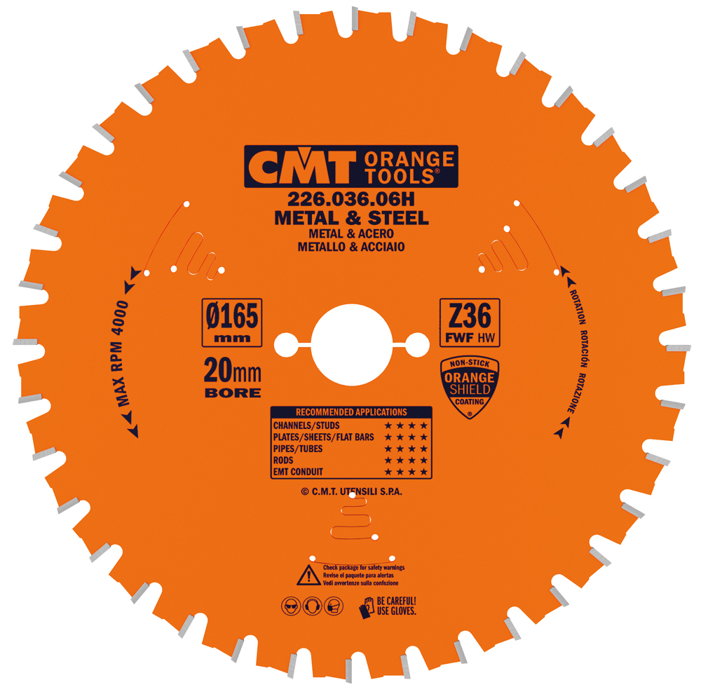 Industrial dry cutter circular saw blades