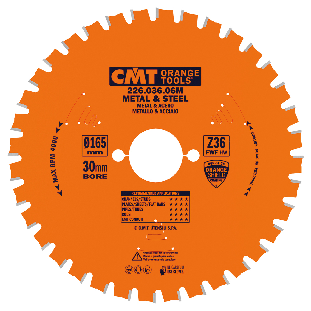 Industrial dry cutter circular saw blades