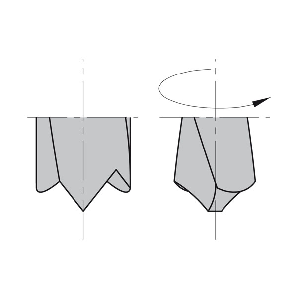 Dowel Drills - LONG LIFE SHARPENING, S=10mm - L=70mm