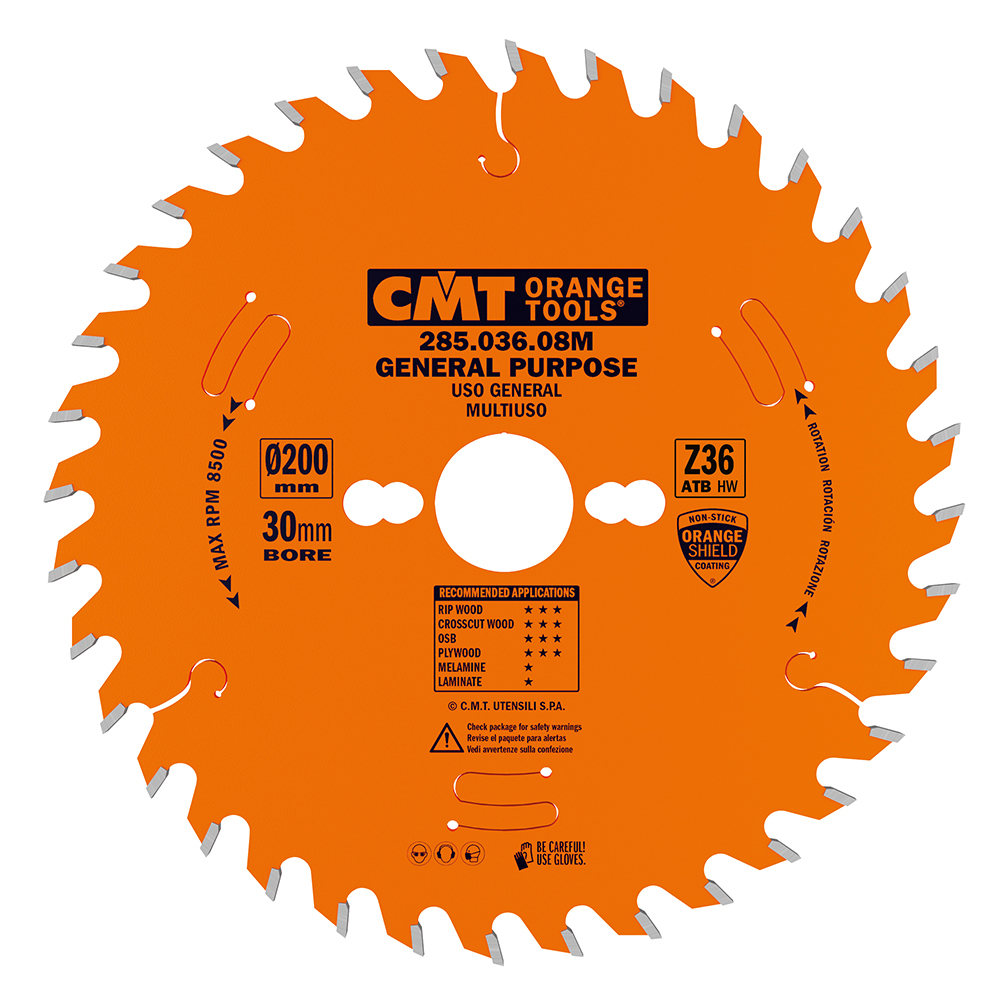 Crosscut circular saw blades 291285 Industrial saw blades CMT