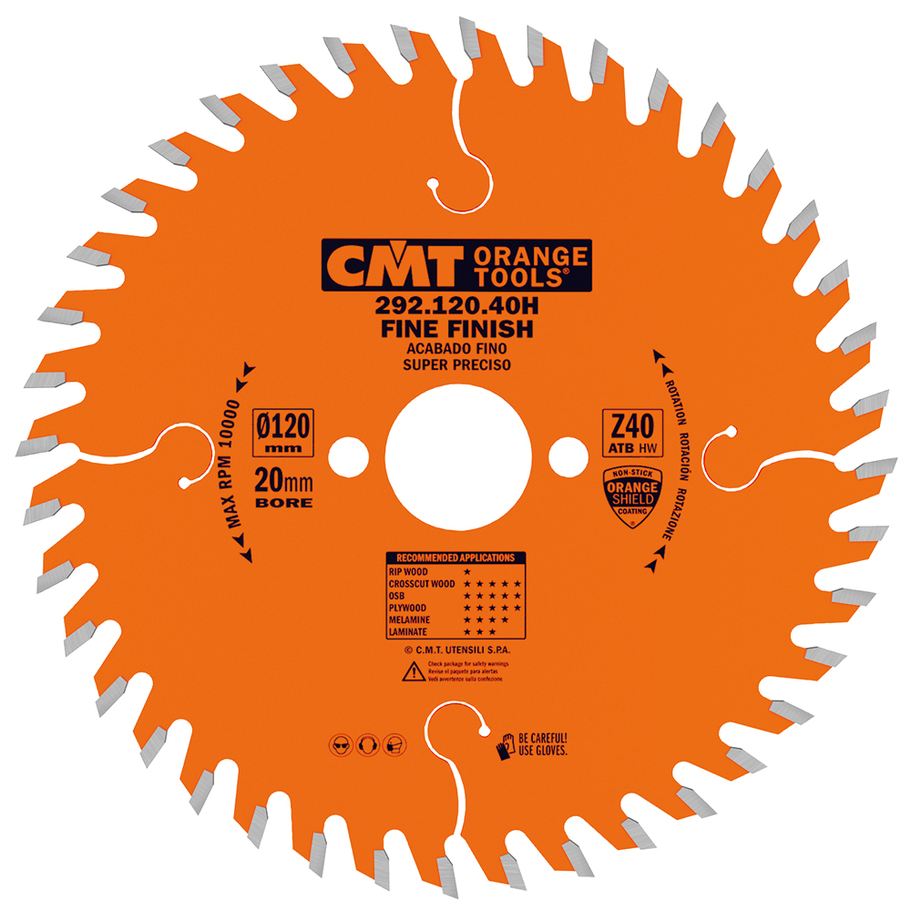 Fine cut-off circular saw blades