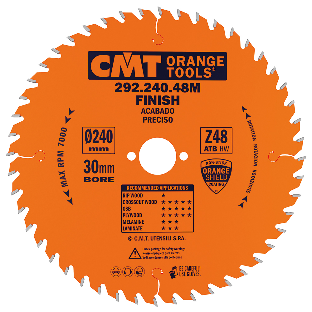 Fine cut-off circular saw blades