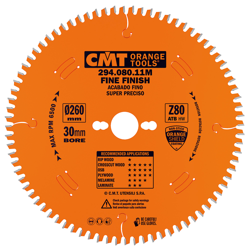 Fine cut-off circular saw blades