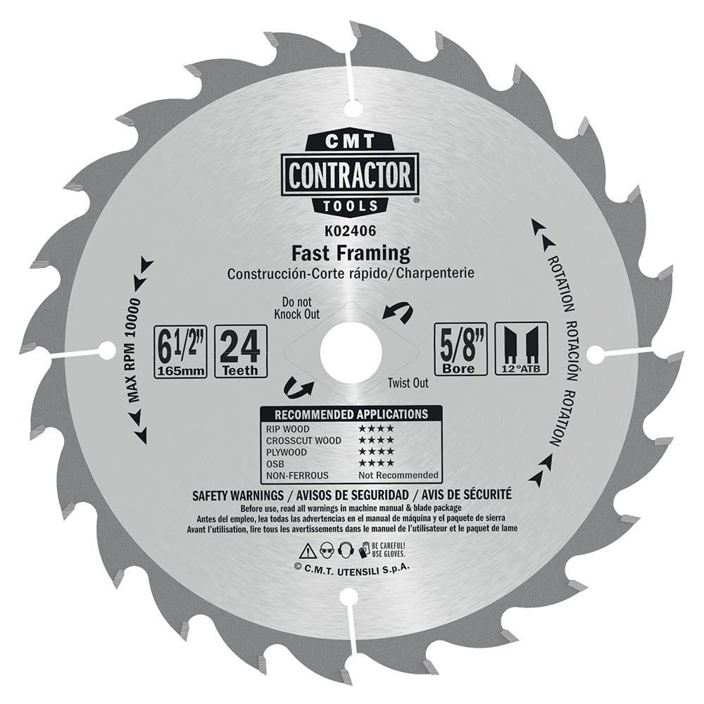 ITK Contractor framing/decking circular saw blades