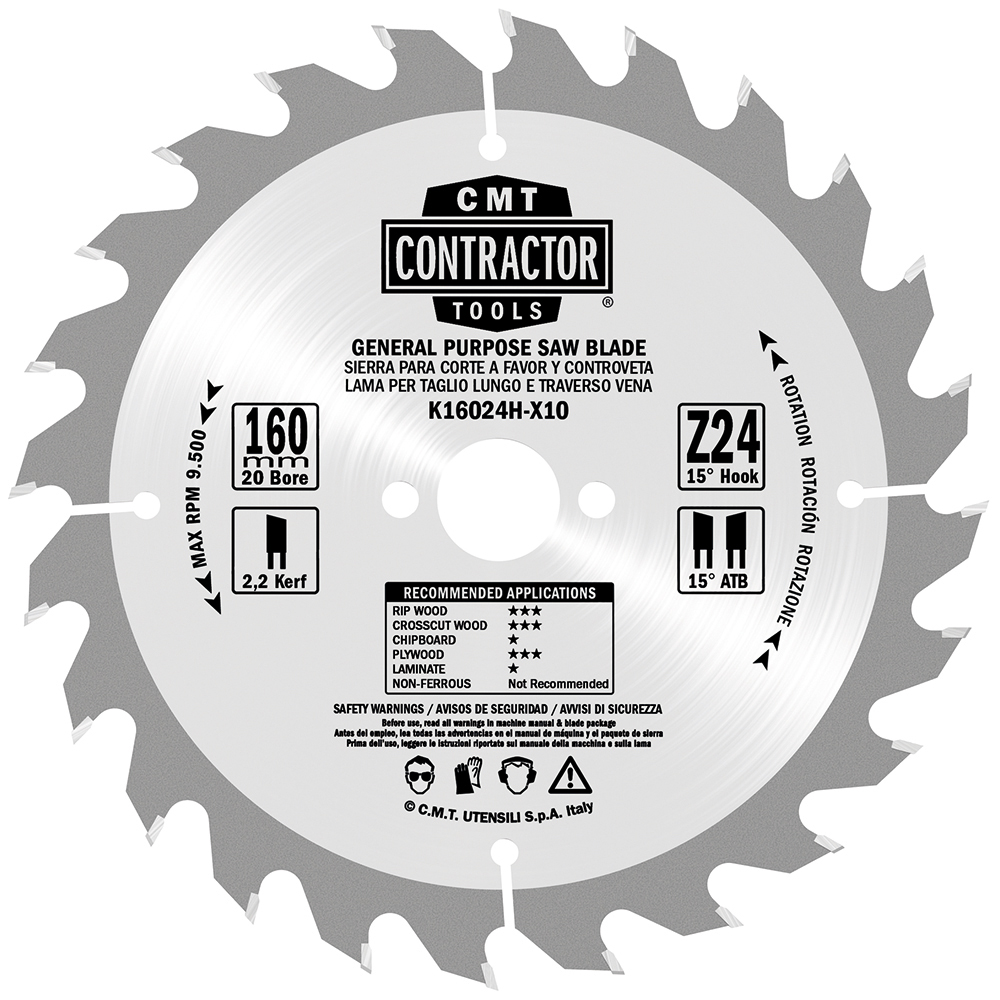 K1-2 Lames circulaires Contractor - Masterpack K CONTRACTOR®