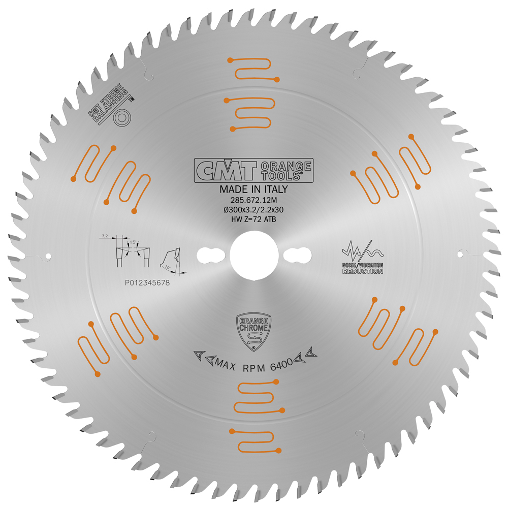 Industrial chrome coated circular saw blades