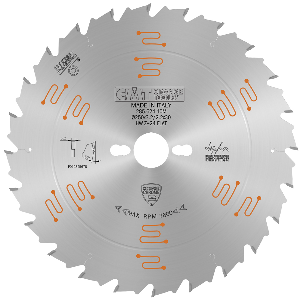 Industrial saw blades for ripping &amp; crosscut