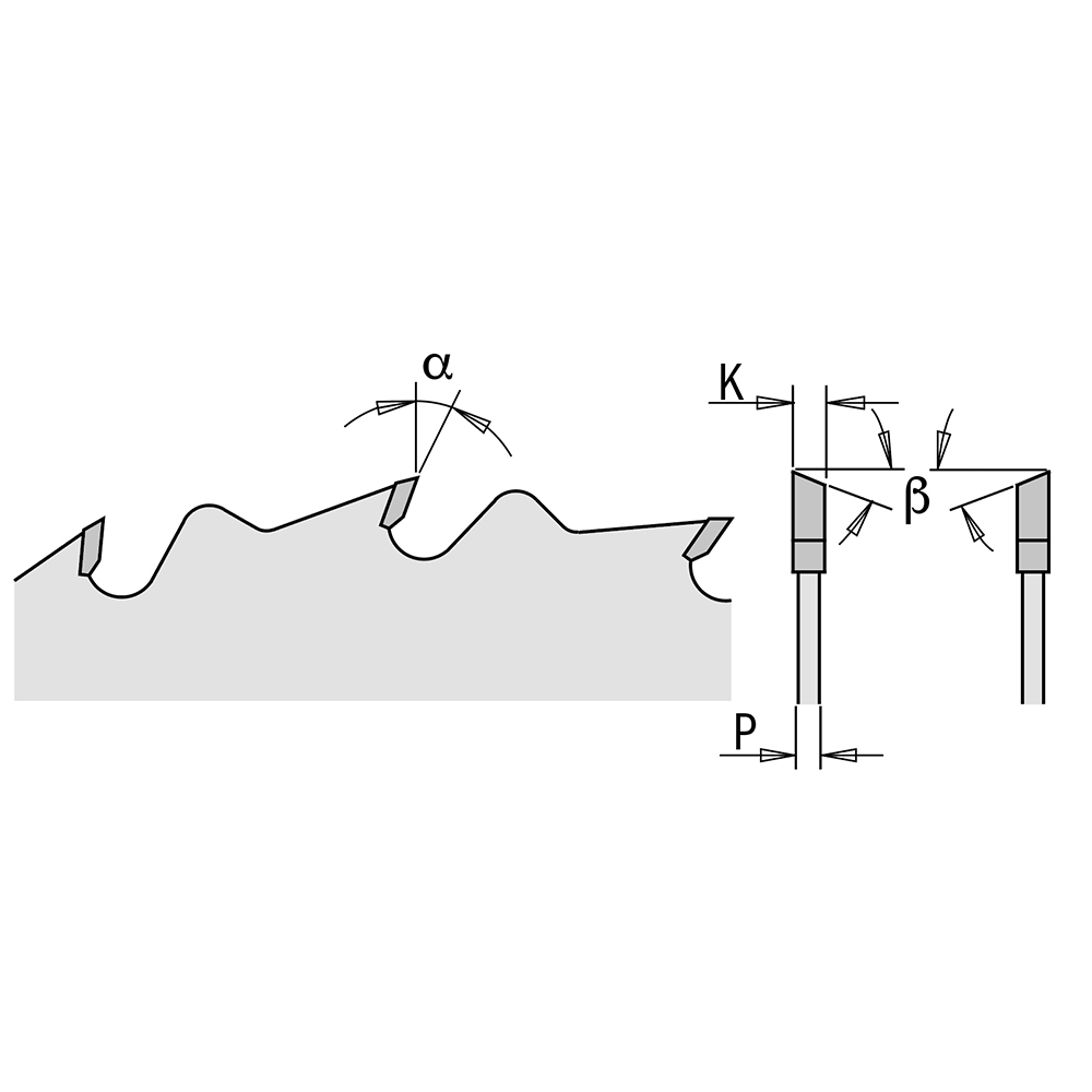 Sierras circulares cromadas y silenciosas, línea industrial