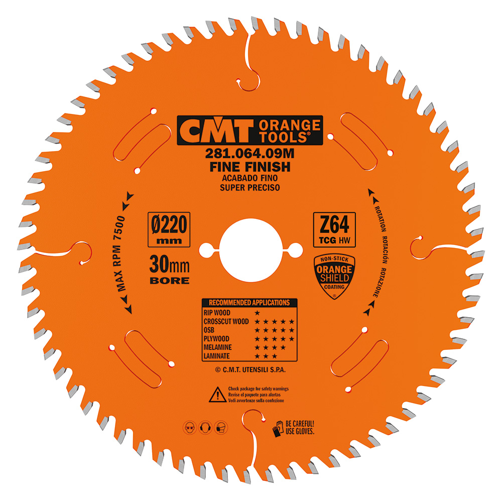 Industrial laminated and chipboard circular saw blades