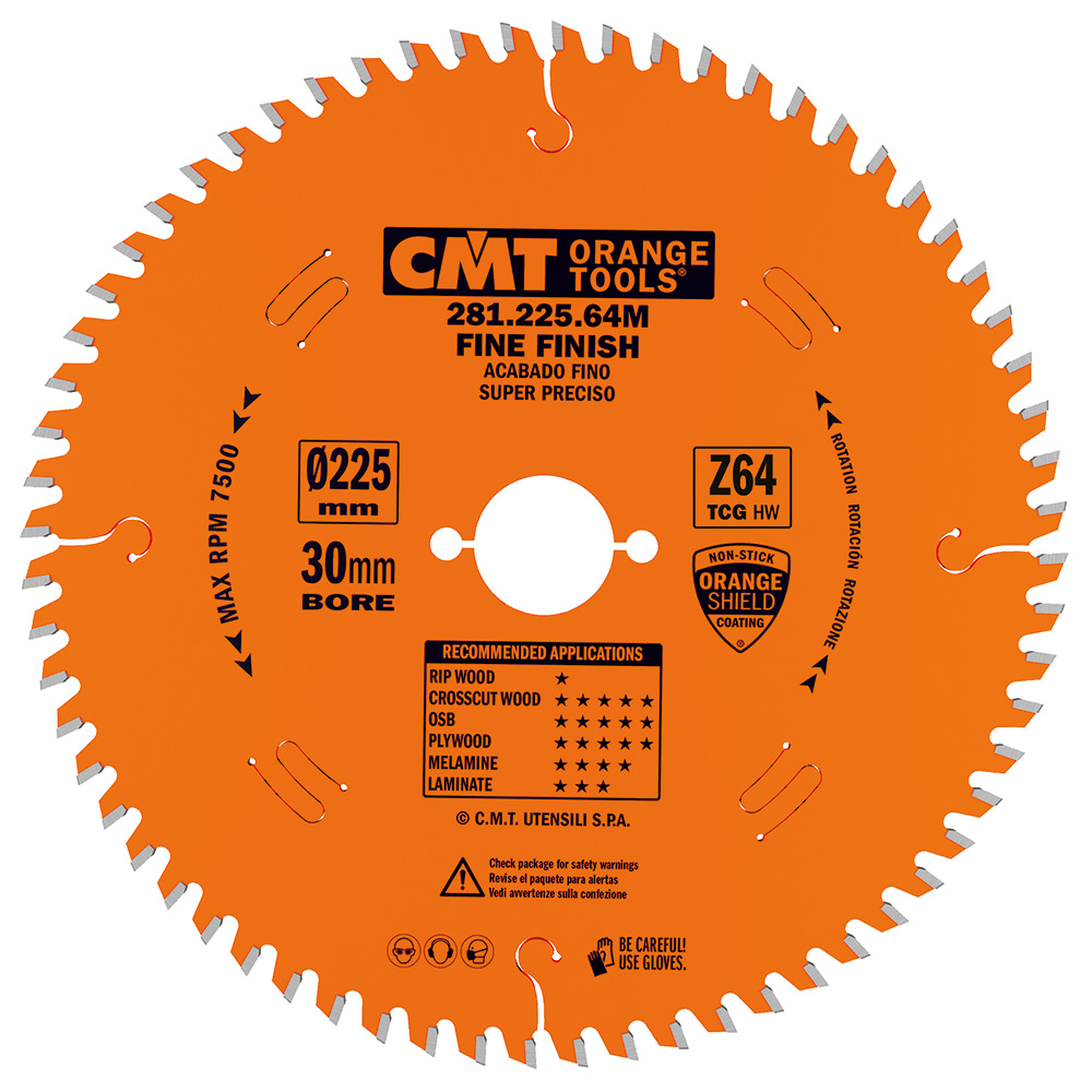 Industrial laminated and chipboard circular saw blades