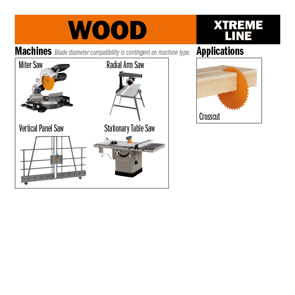 XTreme diamond laminated and chipboard circular saw blades - LONG LIFE