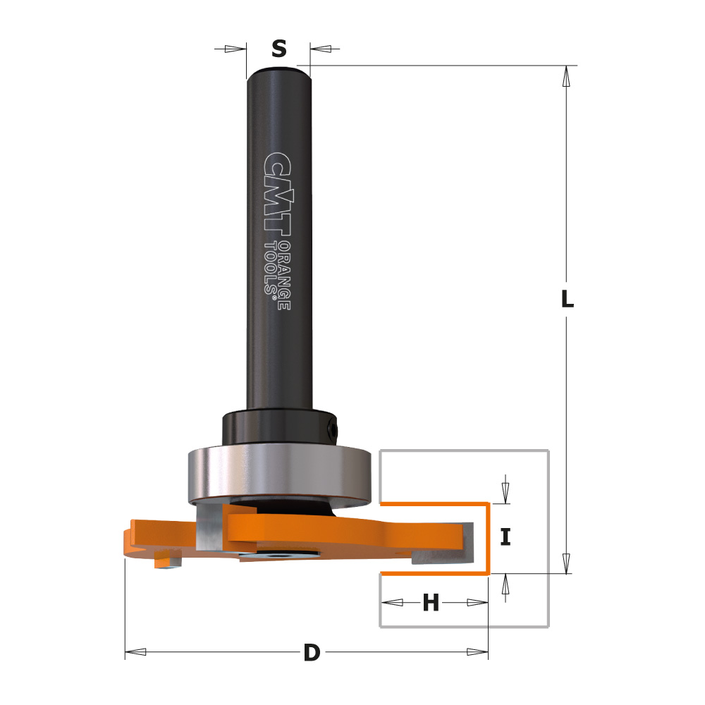 Slot cutters 923A-823B | Industrial router bits | CMT Orange Tools Worldwide