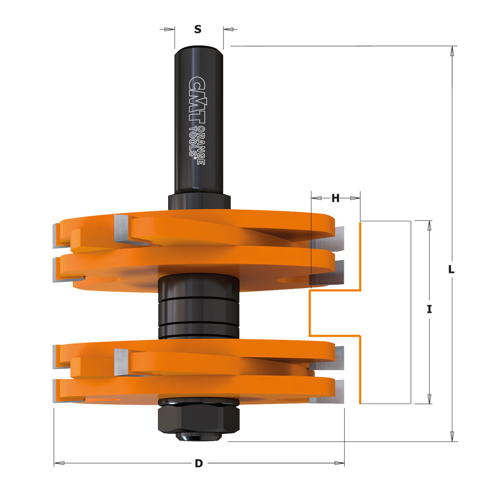 Tenon cutting router bits