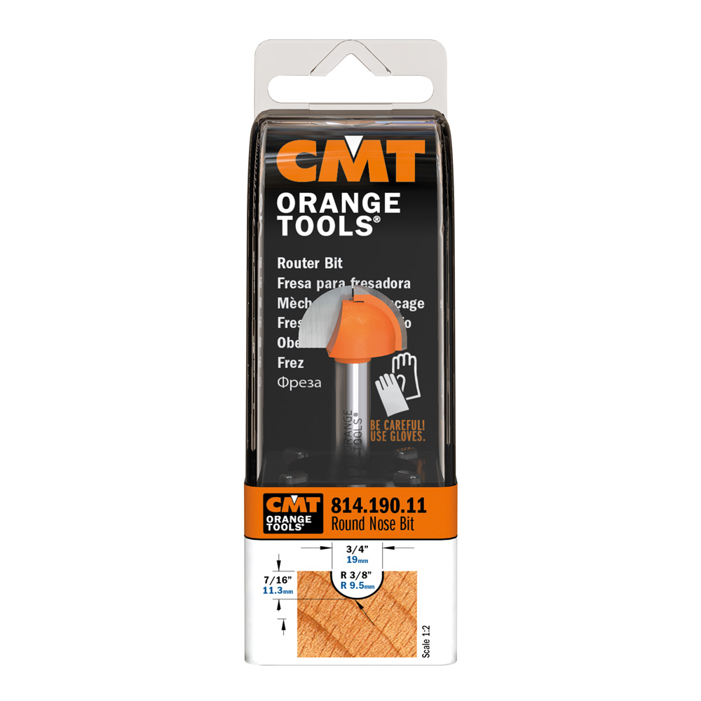 Round nose router bits