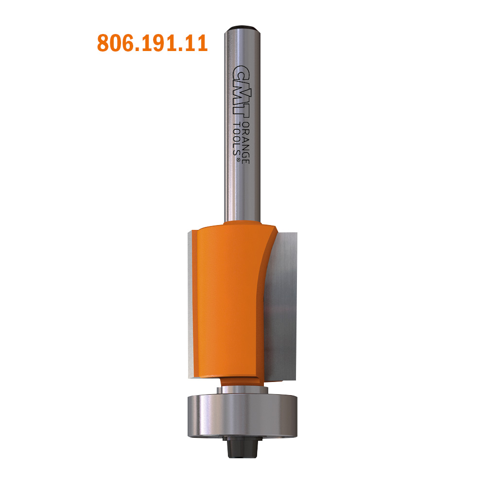 Flush trim router bits