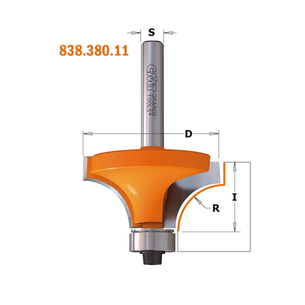 Roundover router bits