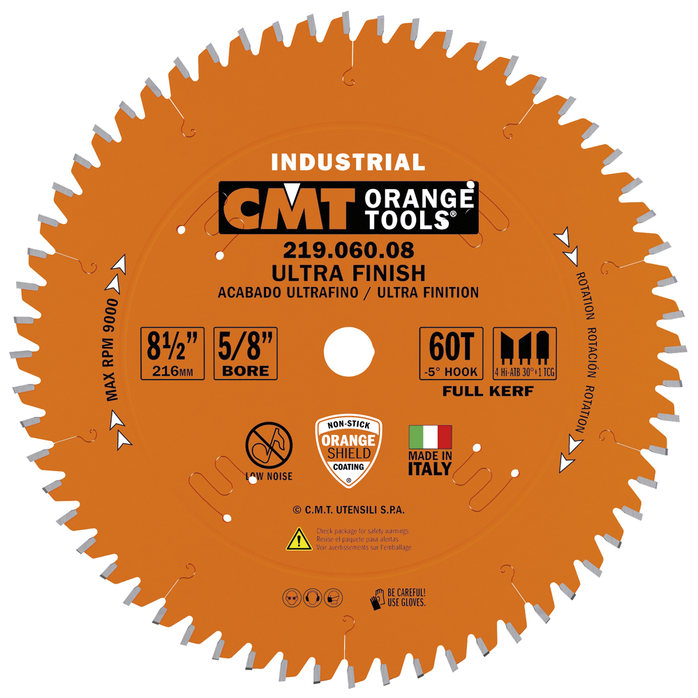 Industrial sliding compound miter &amp; radial circular saw blades