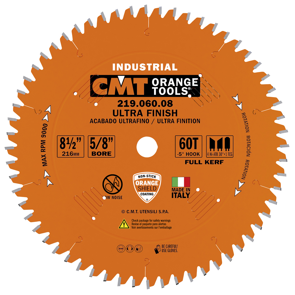 Lames circulaires industrielles radiales pour scies à onglet