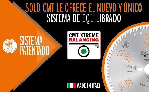 Solo CMT le ofrece el exclusivo sistéma de equilibrado Xtreme Balancing