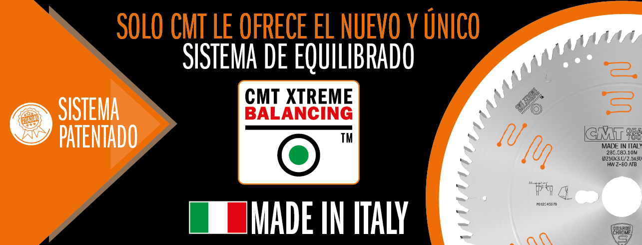 Solo CMT le ofrece el exclusivo sistéma de equilibrado Xtreme Balancing